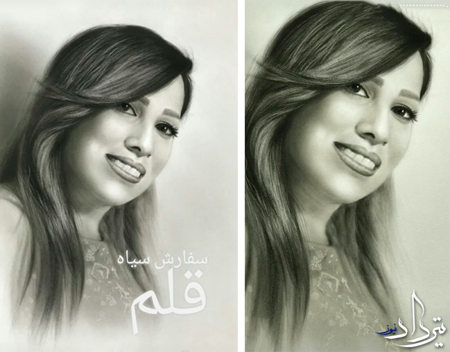 سفارش نقاشی سیاه قلم