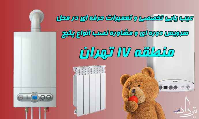 قیمت تعمیرکار پکیج نزدیک منطقه 17 تهران