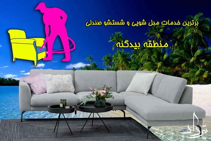 اطلاعات تماس مبلشویی در بیدگنه