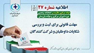 مهلت قانونی برای ثبت و بررسی شکایات داوطلبان و شرکت کنندگان تا 72 ساعت می باشد